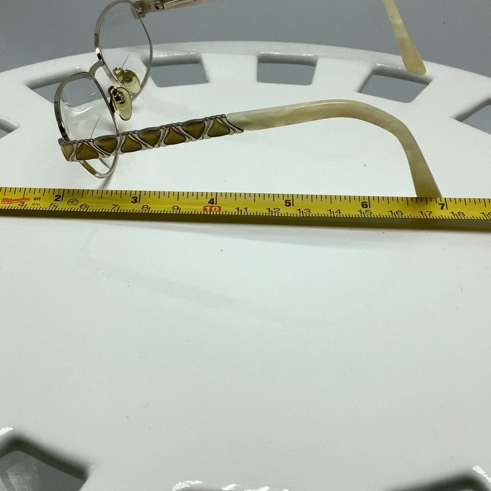 Vintage 50s Valerie Spencer Glasses 427 Gold/Ivory‎ 52/17/240 Womans